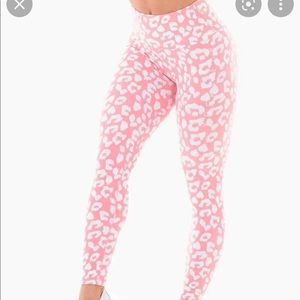 Ryderwear pink cheetah leggings